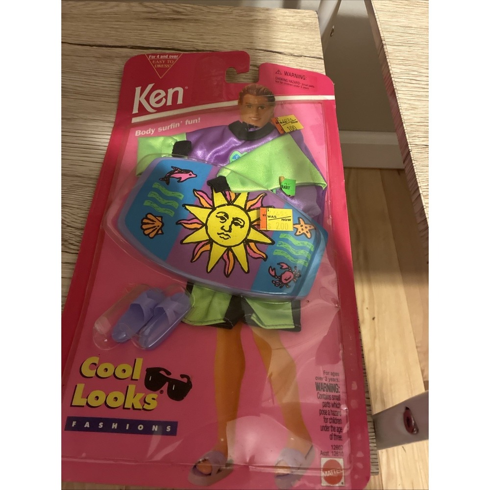 NEW IN SEALED PACKAGE! VINTAGE 1994 MATTEL BARBIE KEN COOL LOOKS FASHION #12607